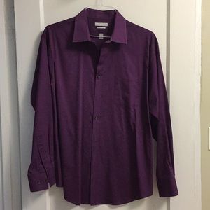 Men’s purple dress shirt